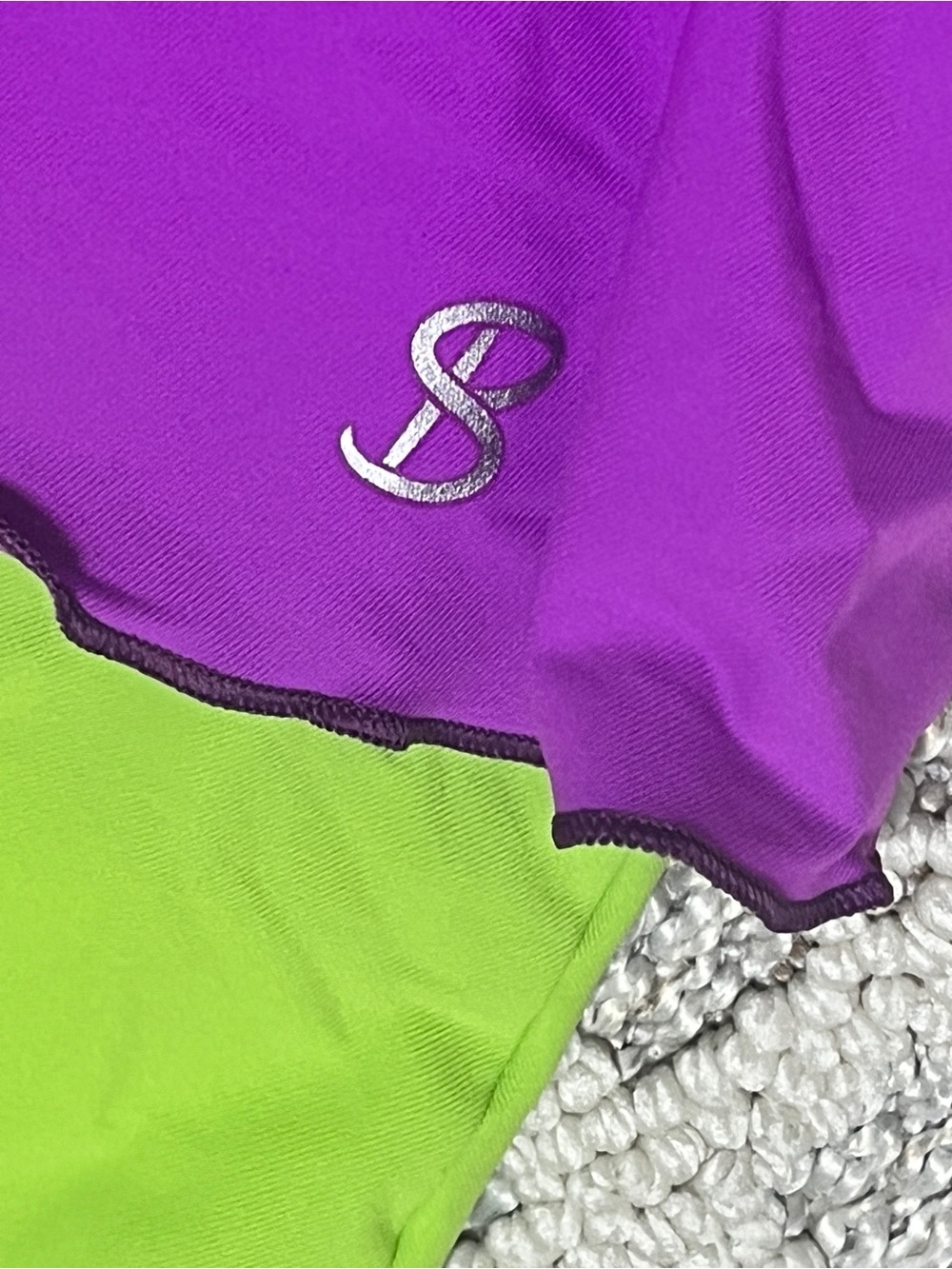 Sofibella purple and Green Layered Tennis/Pickleball Skirt S - Picture 3 of 5